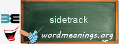 WordMeaning blackboard for sidetrack